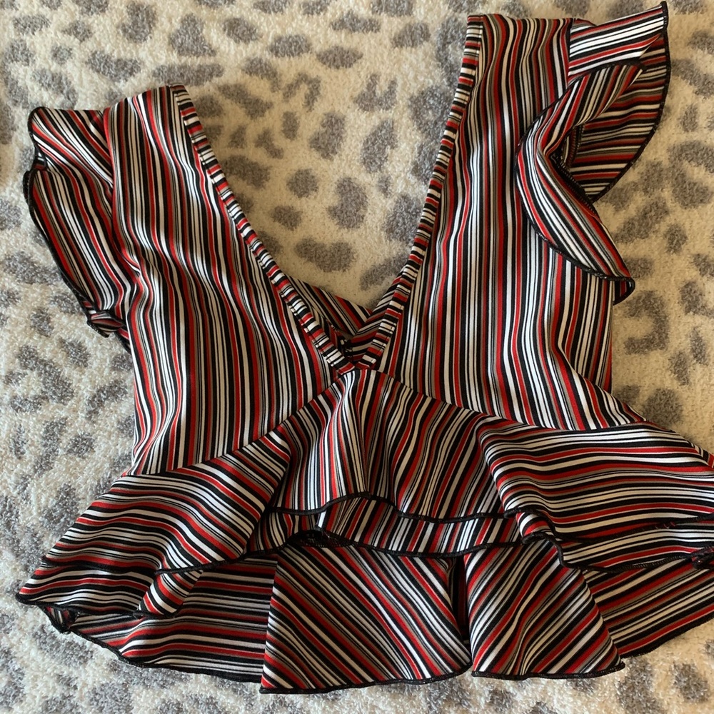 Nasty Gal black and white top!